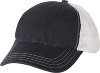 Richardson 111 Garment-Washed Trucker Caps - Navy White - Navy White / OSFM