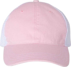 Richardson 111 Garment-Washed Trucker Caps - Pink White - Pink White / SM