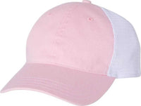 Richardson 111 Garment-Washed Trucker Caps - Pink White - Pink White / SM
