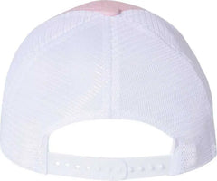 Richardson 111 Garment-Washed Trucker Caps - Pink White - Pink White / SM
