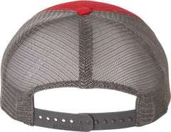 Richardson 111 Garment-Washed Trucker Caps - Red Charcoal - Red Dark Gray / OSFM