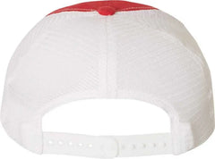 Richardson 111 Garment-Washed Trucker Caps - Red White - Red White / OSFM