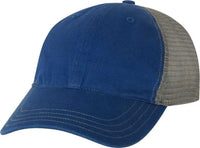 Richardson 111 Garment-Washed Trucker Caps - Royal Charcoal - Royal Dark Gray / OSFM