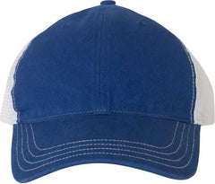 Richardson 111 Garment-Washed Trucker Caps - Royal White - Royal White / OSFM