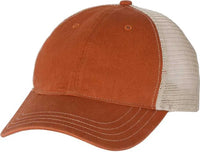Richardson 111 Garment-Washed Trucker Caps - Texas Orange Khaki - Texas Orange Khaki / OSFM