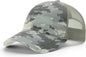 Richardson 111P Garment Washed Printed Trucker Cap - Digital Camo Light Green - Digital Camo Light Green / OSFM