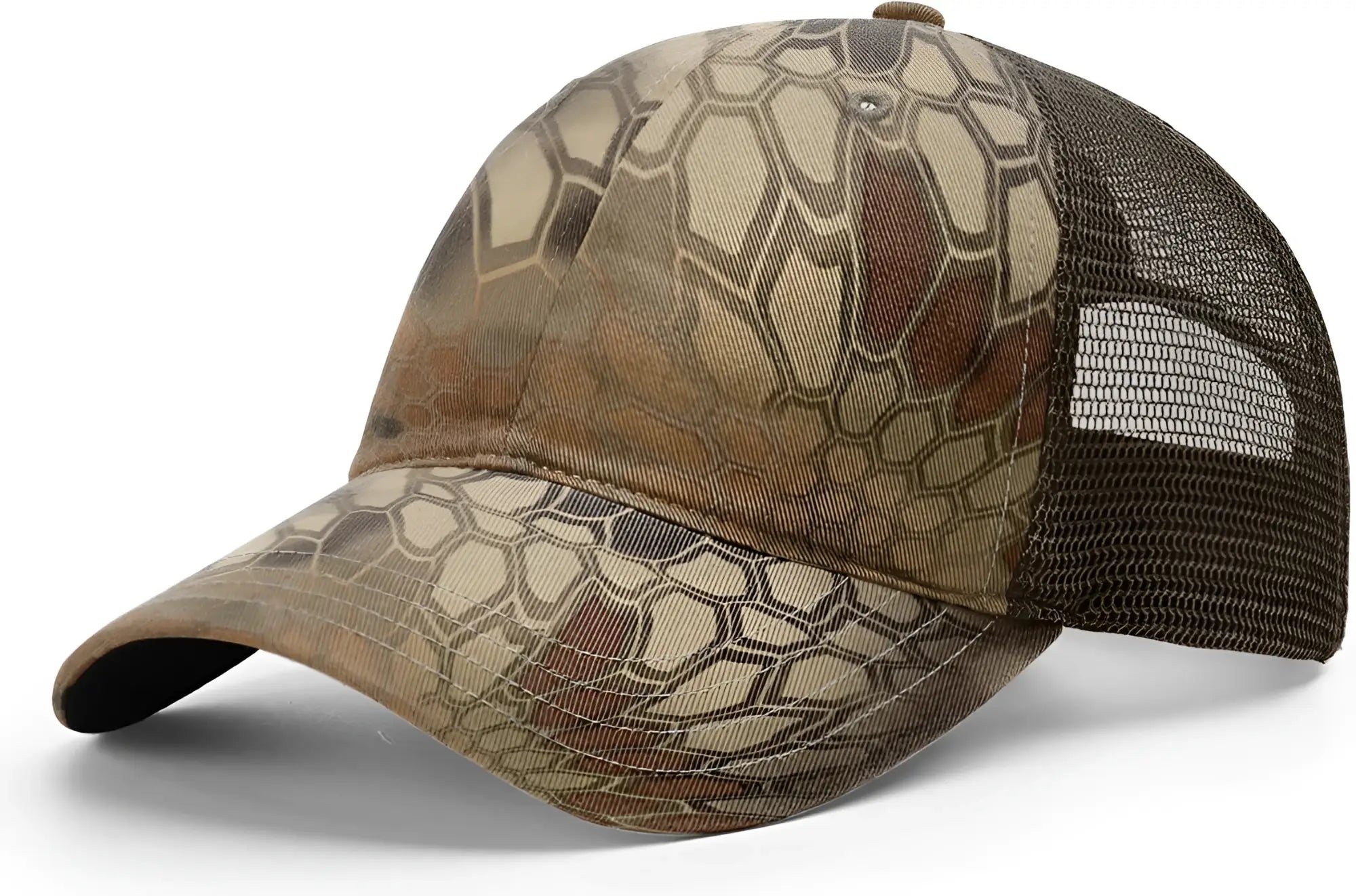 Richardson 111P Garment Washed Printed Trucker Cap - Kryptek Highlander Brown - Kryptek Brown / OSFM