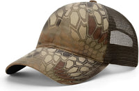 Richardson 111P Garment Washed Printed Trucker Cap - Kryptek Highlander Brown - Kryptek Brown / OSFM
