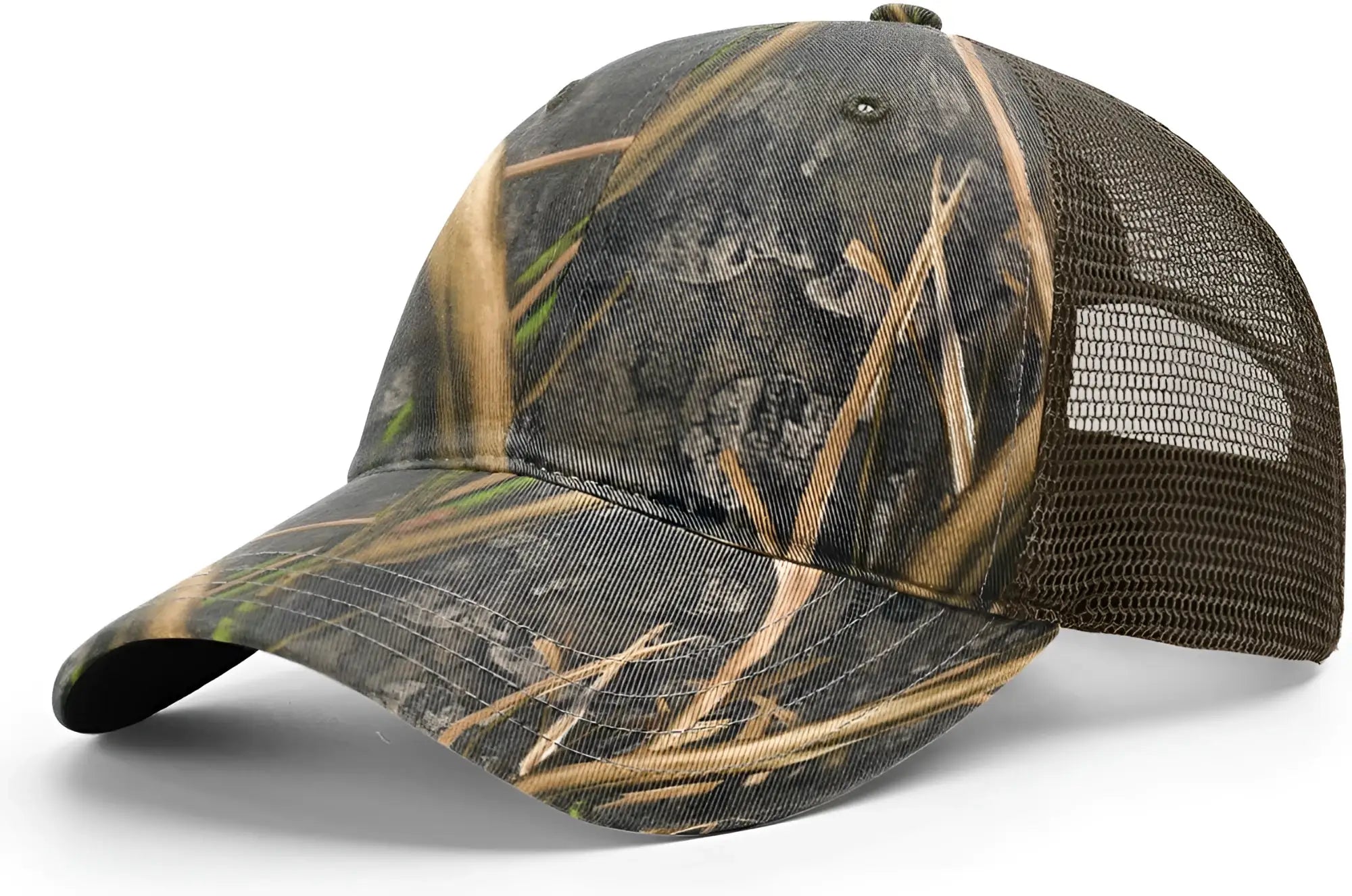 Richardson 111P Garment Washed Printed Trucker Cap - Mossy Oak Brown - Mossy Oak Brown / OSFM