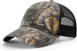 Richardson 111P Garment Washed Printed Trucker Cap - Mossy Oak Dna Black - Mossy Oak Black / OSFM