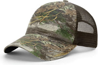 Richardson 111P Garment Washed Printed Trucker Cap - Realtree Max-1 Brown - Realtree Max-1 Brown / OSFM