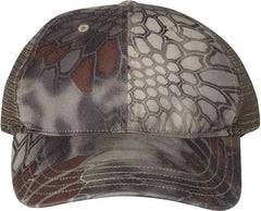 Richardson 111P Washed Printed Trucker Caps - Kryptek Highlander Brown - Kryptek Brown / OSFM