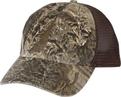 Richardson 111P Washed Printed Trucker Caps Realtree Max 1 Brown Realtree Brown / OSFM