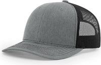 Richardson 112+ R-Flex Adjustable Trucker Cap - Heather Gray Black - Gray Black / OSFM