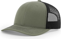Richardson 112+ R-Flex Adjustable Trucker Cap - Loden Black - Loden Black / OSFM