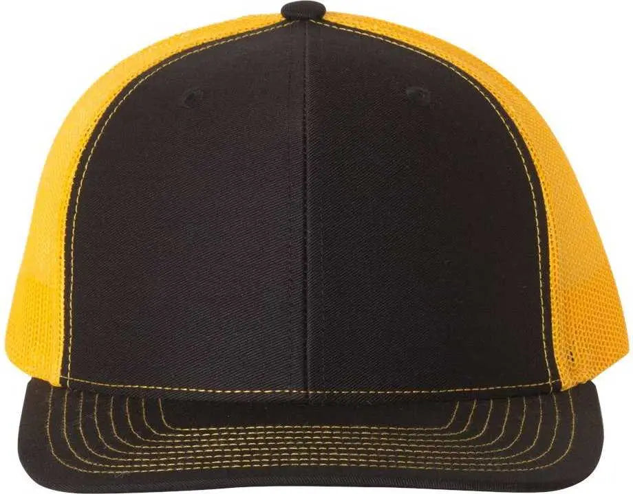 Richardson 112 Snapback Trucker Caps - Black Gold - Black Gold / OSFM