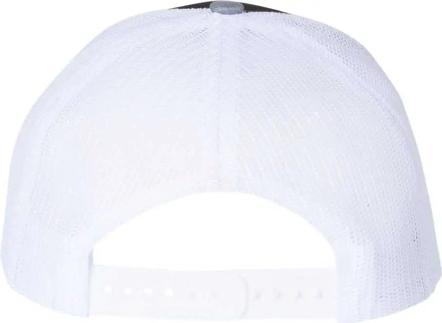 Richardson 112 Snapback Trucker Caps - Black White Heather Gray - Black White / OSFM