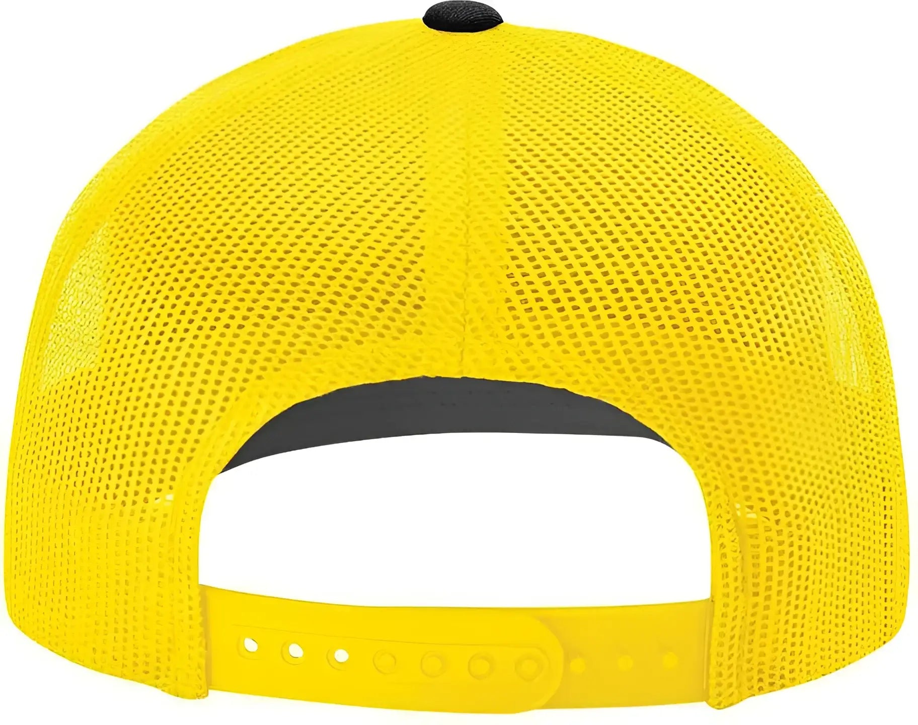 Richardson 112 Snapback Trucker Caps - Black Yellow - Black Yellow / One Size Fits Most