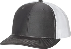 Richardson 112 Snapback Trucker Caps - Charcoal White - Dark Gray White / OSFM