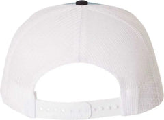 Richardson 112 Snapback Trucker Caps - Columbia Blue White Navy - Columbia Blue White / OSFM
