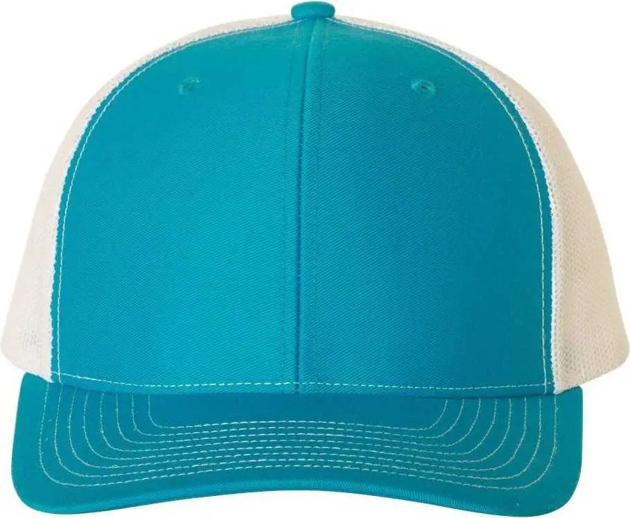 Richardson 112 Snapback Trucker Caps - Cyan White - Aqua White / OSFM
