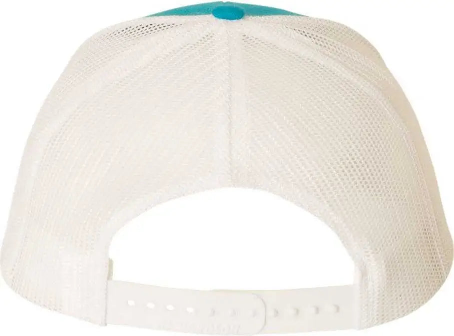 Richardson 112 Snapback Trucker Caps - Cyan White - Aqua White / OSFM