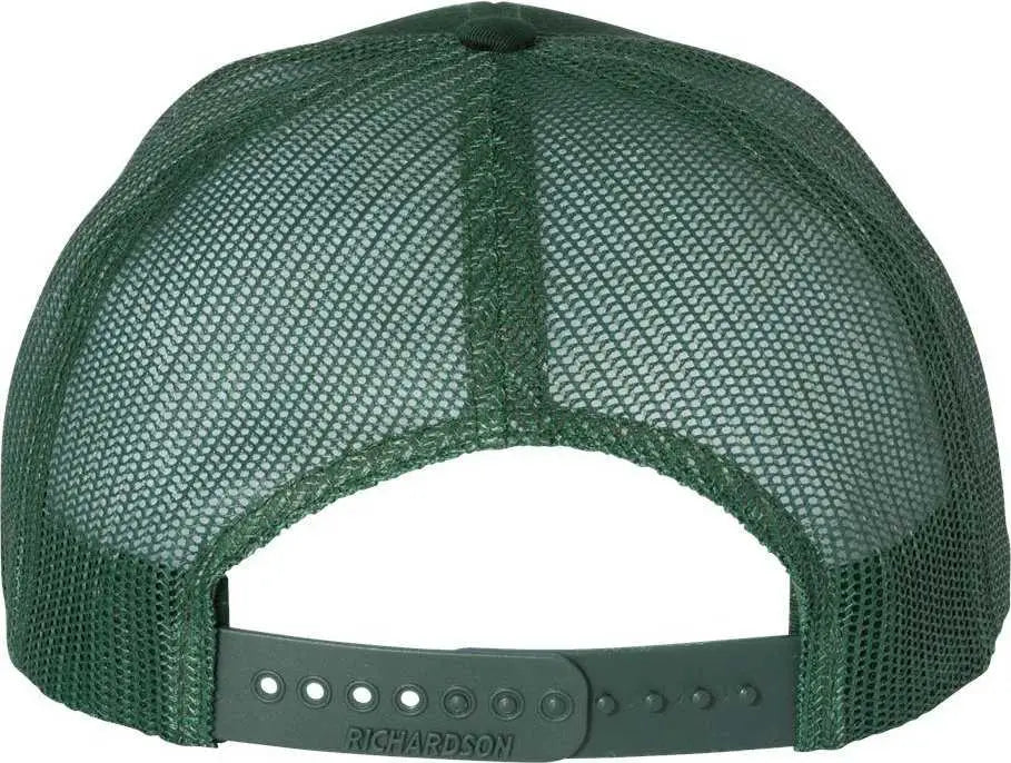 Richardson 112 Snapback Trucker Caps - Dark Green