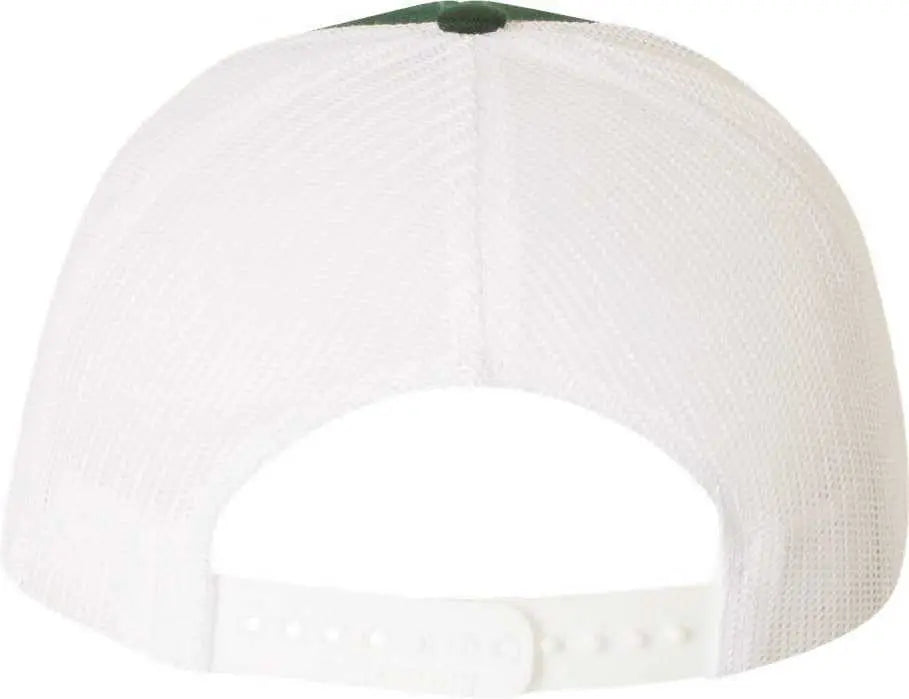 Richardson 112 Snapback Trucker Caps - Dark Green White - Forest White / OSFM