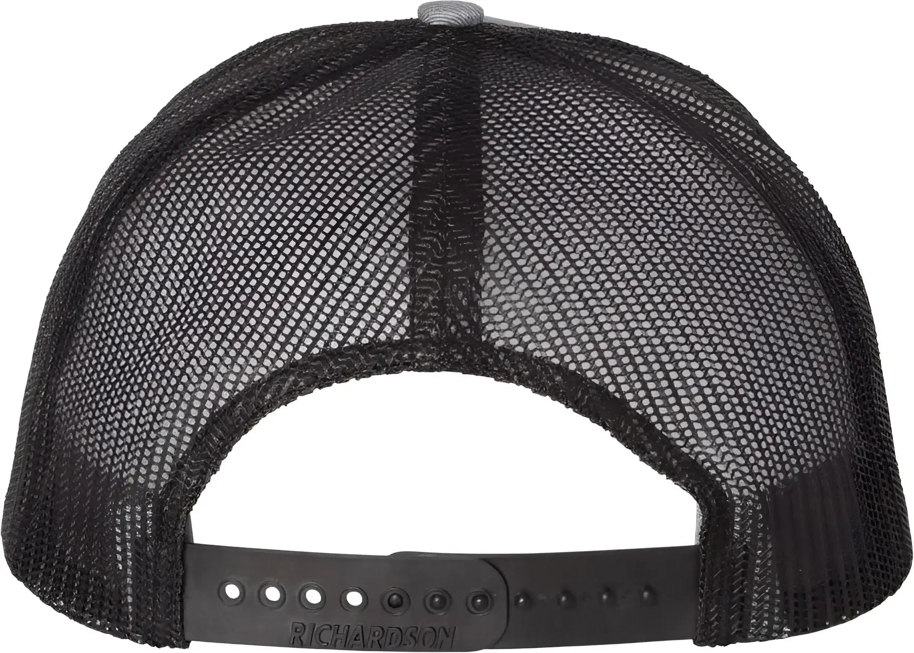 Richardson 112 Snapback Trucker Caps - Heather Gray Black