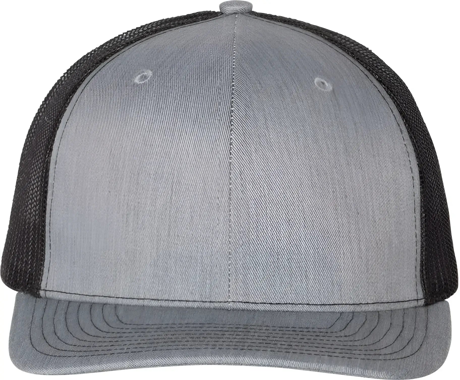 Richardson 112 Snapback Trucker Caps - Heather Gray Black
