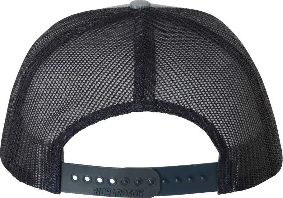 Richardson 112 Snapback Trucker Caps - Heather Gray Navy - Gray Navy / OSFM