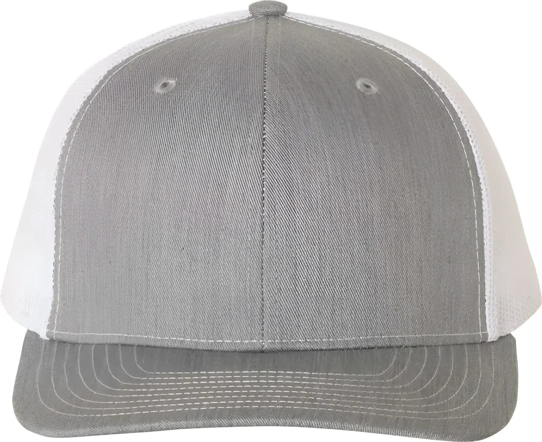 Richardson 112 Snapback Trucker Caps - Heather Gray White
