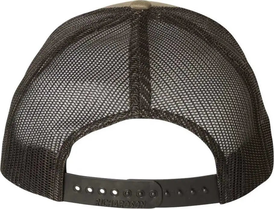 Richardson 112 Snapback Trucker Caps - Loden Black - Dark Gray Black / OSFM