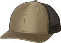 Richardson 112 Snapback Trucker Caps - Loden Black - Dark Gray Black / OSFM