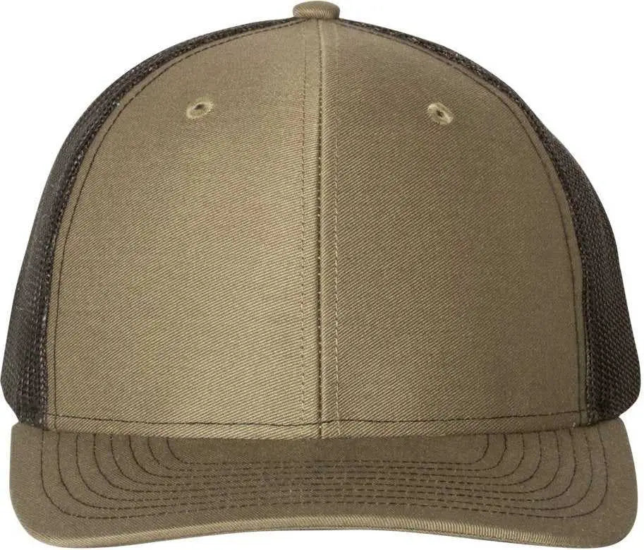 Richardson 112 Snapback Trucker Caps - Loden Black - Dark Gray Black / OSFM