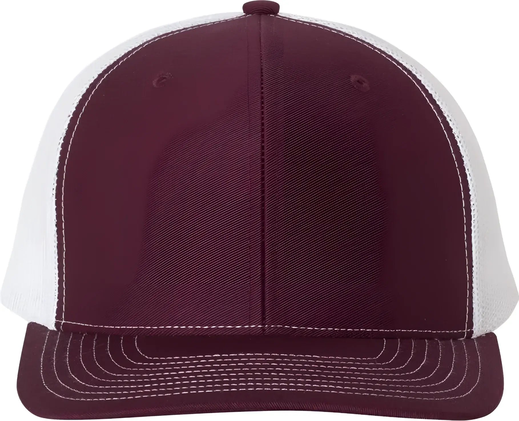 Richardson 112 Snapback Trucker Caps - Maroon White - Maroon White / OSFM