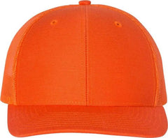 Richardson 112 Snapback Trucker Caps - Orange - Orange / OSFM