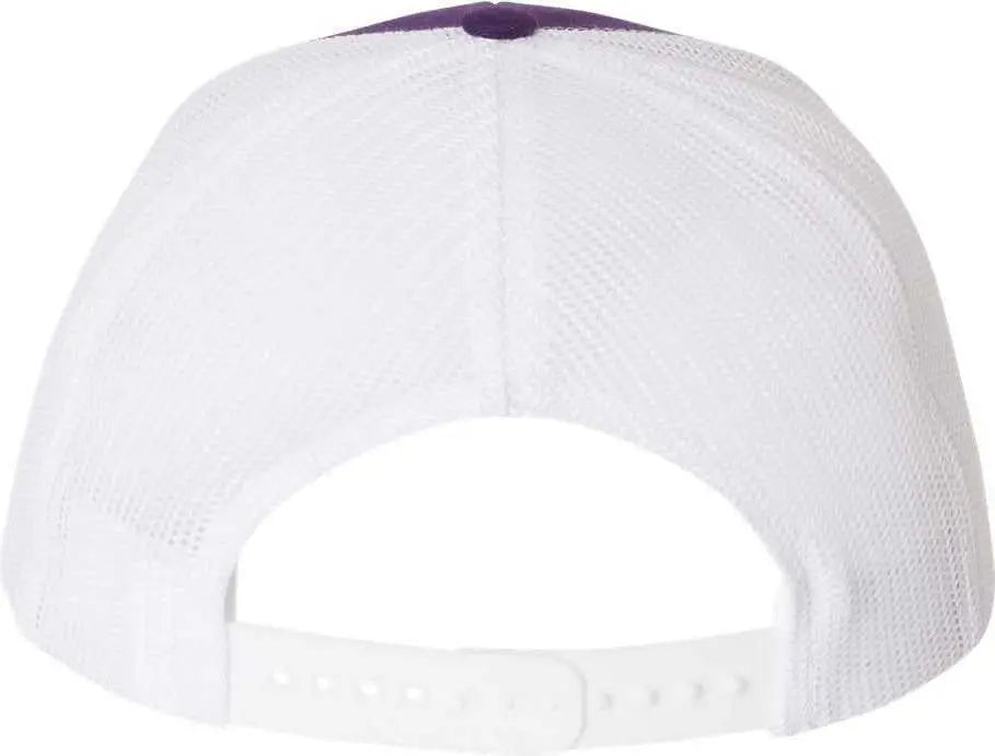 Richardson 112 Snapback Trucker Caps - Purple White - Purple White / OSFM