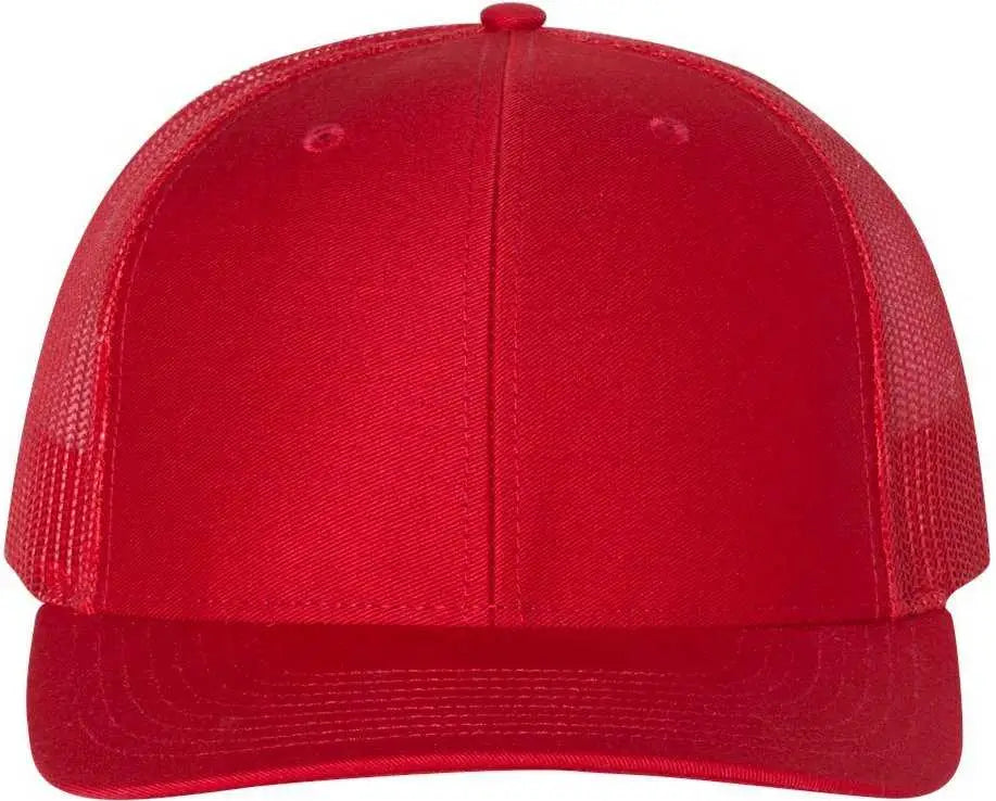 Richardson 112 Snapback Trucker Caps - Red