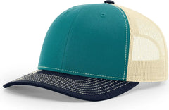 Richardson 112 Trucker Cap - Blue Teal Birch Navy - Blue Teal Navy / OSFM