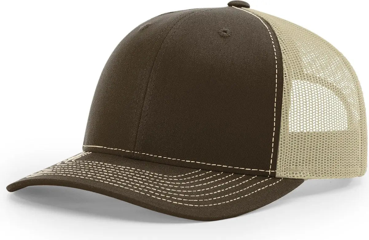 Richardson 112 Trucker Cap - Brown Khaki - Brown Khaki / OSFM