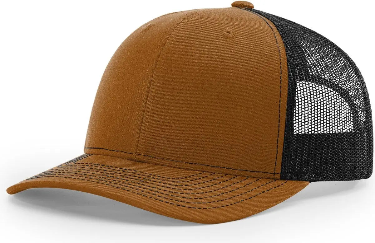 Richardson 112 Trucker Cap - Caramel Black - Tan Black / OSFM