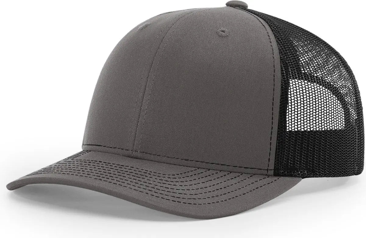 Richardson 112 Trucker Cap - Charcoal Black - Dark Gray Black / OSFM