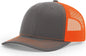Richardson 112 Trucker Cap - Charcoal Neon Orange - Dark Gray Orange / OSFM