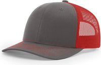 Richardson 112 Trucker Cap - Charcoal Red - Dark Gray Red / OSFM