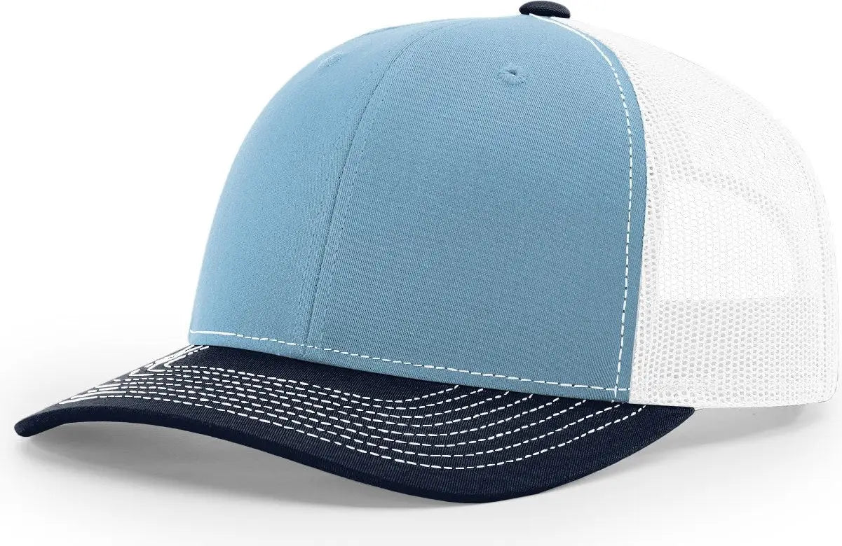 Richardson 112 Trucker Cap - Columbia Blue White Navy - Columbia Blue White / OSFM