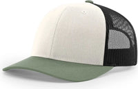 Richardson 112 Trucker Cap - Cream Black Loden - Black Loden / OSFM