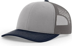 Richardson 112 Trucker Cap - Gray Charcoal Navy - Gray Dark Gray / OSFM