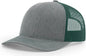 Richardson 112 Trucker Cap - Heather Gray Dark Green - Gray Forest / OSFM
