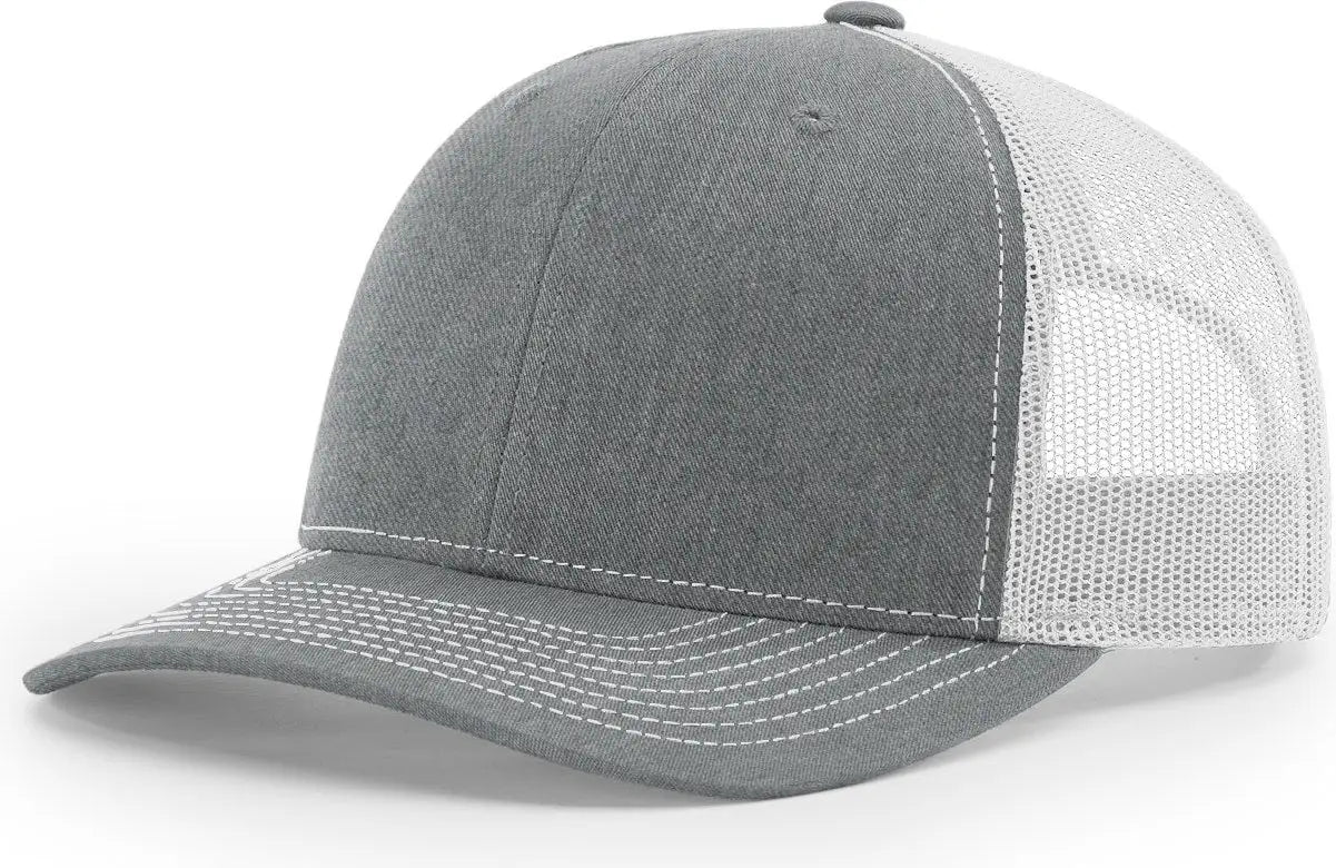 Richardson 112 Trucker Cap - Heather Gray Light Gray - Gray / OSFM